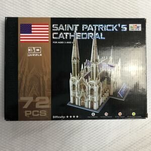 St. Patrick's Cathedral Church 3D Puzzle 72 Pieces Creative Beautiful Display